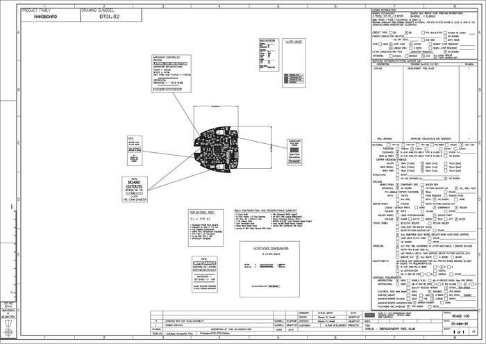 Highly detailed fabrication and assembly drawings can be created by placing objects on mechanical layers.